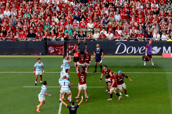 2025 British & Irish Lions Tour To Australia, Aviva Stadium, Dublin 20/6/2025 
British & Irish Lions vs Argentina   
 A view of a line out
Mandatory Credit ©INPHO/Ben Brady