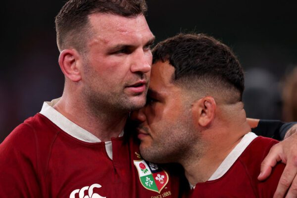 2025 British & Irish Lions Tour To Australia, Aviva Stadium, Dublin 20/6/2025 
British & Irish Lions vs Argentina   
Lions' Tadhg Beirne and Ellis Genge dejected after the match
Mandatory Credit ©INPHO/Ben Brady