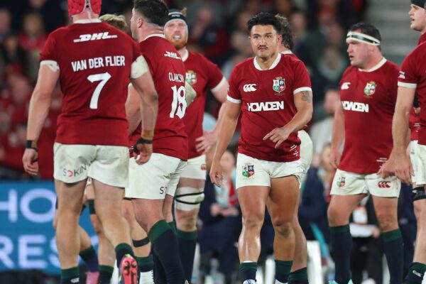 Qatar Airways 2025 British & Irish Lions Tour To Australia, Marvel Stadium, Melbourne, Australia 22/7/2025 
First Nations & Pasifika XV vs British & Irish Lions  
Lions’ Marcus Smith
Mandatory Credit ©INPHO/James Crombie
