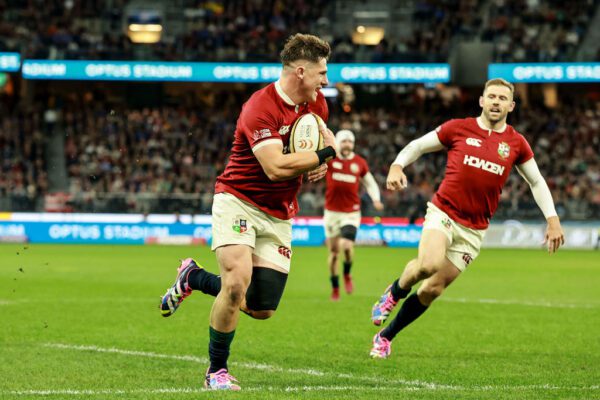 2025 British & Irish Lions Tour To Australia, Optus Stadium, Perth, Australia 28/6/2025 
British & Irish Lions vs Western Force  
Lion's Dan Sheehan runs in a try 
Mandatory Credit ©INPHO/Dan Sheridan